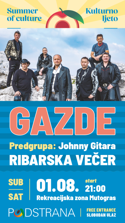 Večeras ribarska večer, nastupaju Gazde