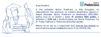 Poziv studentima na svečano potpisivanje Ugovora o dodijeli stipendije
