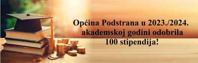 Općina Podstrana u 2023./2024. akademskoj godini odobrila 100 stipendija!