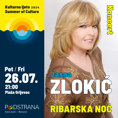 Kulturno ljeto - Koncert Jasne Zlokić