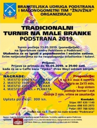 Turnir na male branke, raspored utakmica