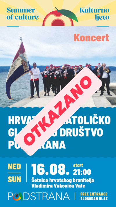 OBAVIJEST O OTKAZIVANJU PROGRAMA