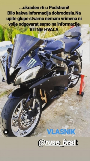 U Podstrani ukraden motor - nagrada za informaciju