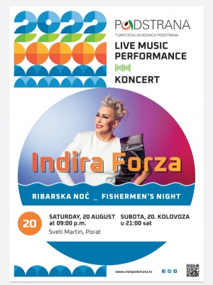 Ribarska noć uz koncert Indire