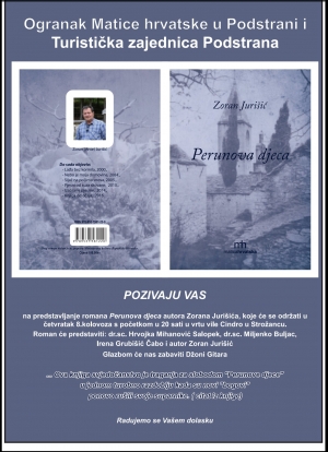 Predstavljanje romana pod nazivom Perunova djeca autora Zorana Jurišića